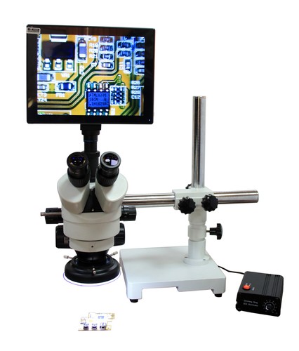 Microscopio stereo lcd mobile - microscopio,